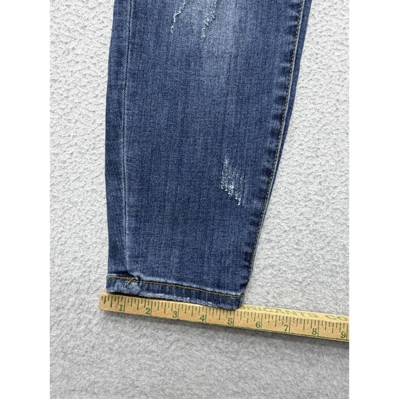 Judy Blue Jeans Womens 30 Blue JB8271‎ DK Relaxed Fit Distressed Stretch Denim - Picture 2 of 12